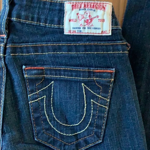True Religion dark blue jeans - Picture 3 of 7